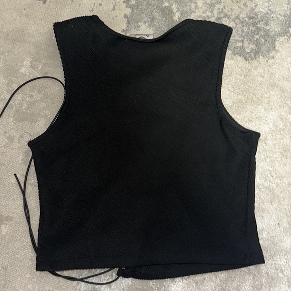 Princess Polly Black going out top size 8 - Picture 2 of 5